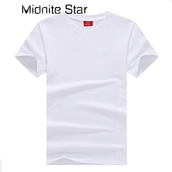 Midnite Star 短袖 男士T恤 180克白色微透 