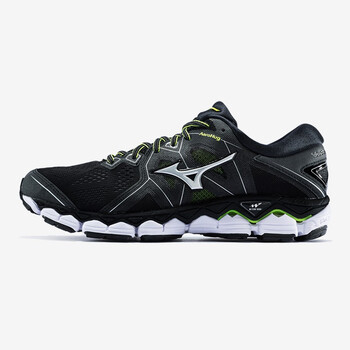 美津濃（MIZUNO）跑步鞋黑/銀/熒光黃 41