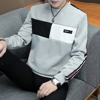 魯賓克 長袖 男士T恤 A112-W2782灰色 XL，L，M，XXL，XXXL