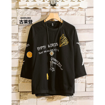 古萊登（GODLIKE） 短袖 男士T恤 916-T50- 黑色 