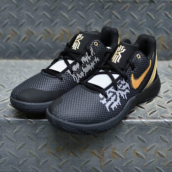 耐克（NIKE）籃球鞋二代黑金AO4438-002 