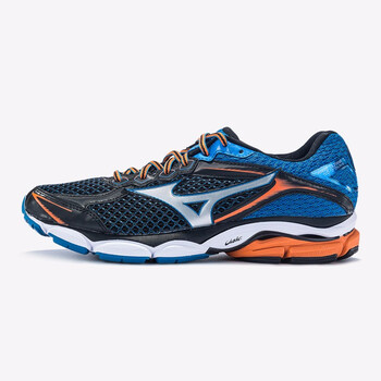 美津濃（MIZUNO）跑步鞋黑/銀/藍(lán) 