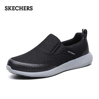 斯凱奇（Skechers）男士黑色/灰色/BKGY 36.5