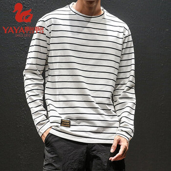 鴨鴨（YAYA） 短袖 男士T恤 白色T179 