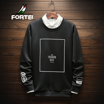 富鋌（FORTEI） 長袖 男士T恤 黑色 XL，L，XXL，M，XXXL
