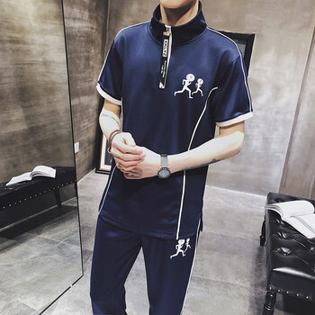 鴻星爾克（ERKE） 短袖 男士T恤 藍色 