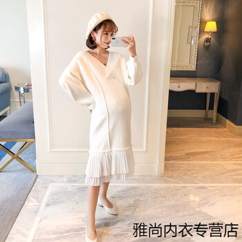 秋款中長款毛衣