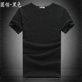 森馬（SEnMA） 短袖 男士T恤 森馬專(zhuān)柜官網(wǎng)正品森馬圓領(lǐng)-純黑色旗艦店 
