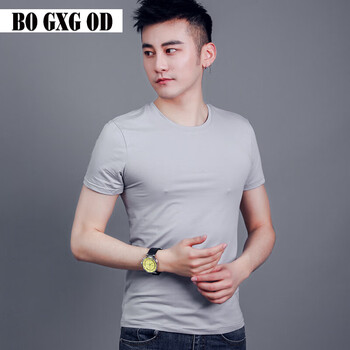BOGXGOD 短袖 男士T恤 TN灰色 