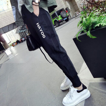 加絨運(yùn)動(dòng)休閑褲女