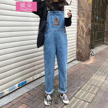 減齡牛仔背帶褲，微胖妹子的福音