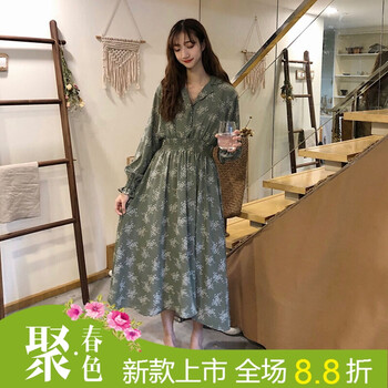優(yōu)雅長袖連衣裙，告別微胖界