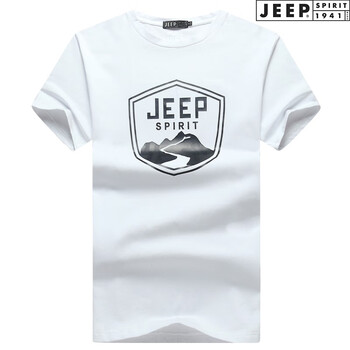 Jeep 短袖 男士T恤 818-8白色 
