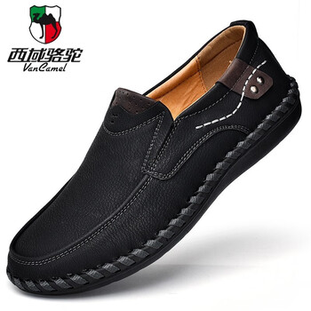 西域駱駝（VANCAMEL）男士黑色8807 