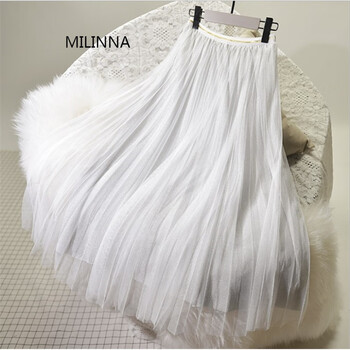 米琳娜（MILINNA）半身裙中長裙