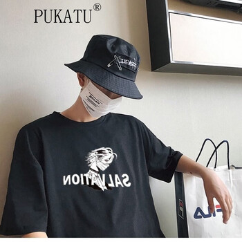 普卡圖（PUKATU） 短袖 男士T恤 黑色(口罩男孩) 