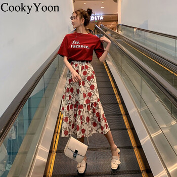 CookyYoon 碎花 立體裁剪 連衣裙