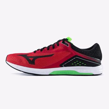 美津濃（MIZUNO）跑步鞋暗紅/黑/翠綠 41