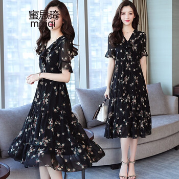 蜜思琦（Misiqi） 碎花 印花 連衣裙