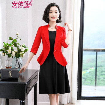 美容工作服女裝中袖