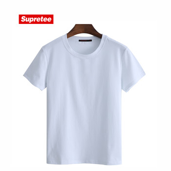 supretee 短袖 男士T恤 白色空白T恤 