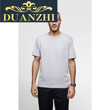 端致（DUANZHI） 長袖 男士T恤 斑紋灰色 
