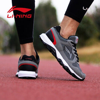 李寧（LI-NING）跑步鞋-3 冷灰/新基礎黑 42