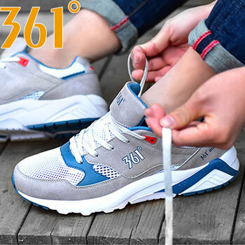 361度跑步鞋灰色/藍(lán)色  44，39，40，41，42，43