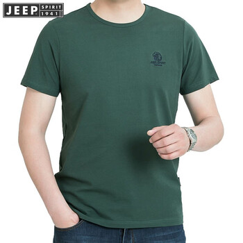 吉普（JEEP） 短袖 男士T恤 墨綠色  11845604004 