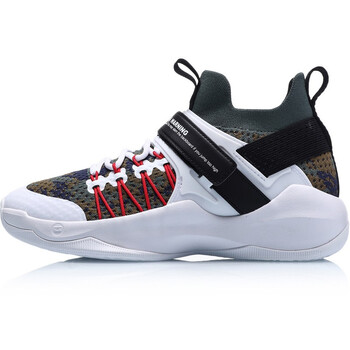 李寧（LI-NING）籃球鞋053-1標(biāo)準(zhǔn)白/標(biāo)準(zhǔn)黑 