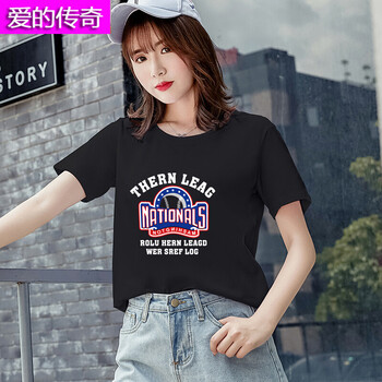 黑色寬松顯瘦T恤