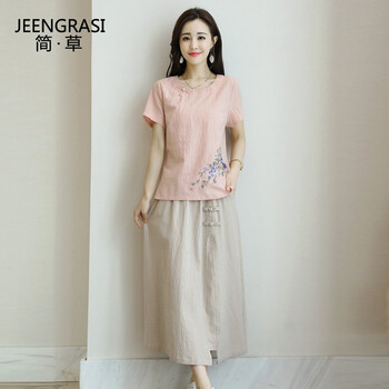 簡(jiǎn)草（jeengrasi）  刺繡 連衣裙