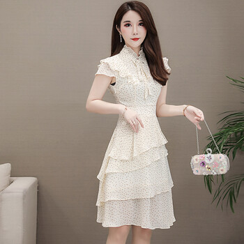 甜美雪紡連衣裙，打造優(yōu)雅小仙女