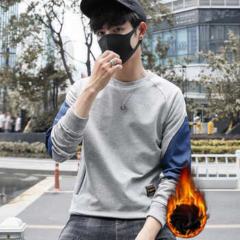 VDEV 長袖 男士T恤 灰色（加絨） 
