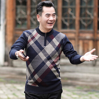 伯樂虎（Bolehu） 長袖 男士T恤 藏青色 XL，L，XXXL，XXL，M