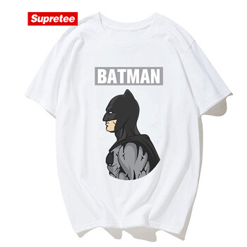 supretee 短袖 男士T恤 白色蝙蝠俠 