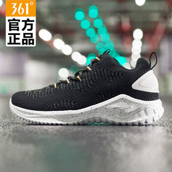 361°籃球鞋曜石黑/361度白 44，39，40，41，42，43