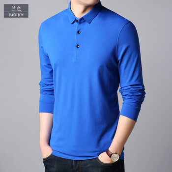 澤荃（ze quan） 長(zhǎng)袖 男士T恤 8720藍(lán)色 XL，L，M，XXXL，XXL