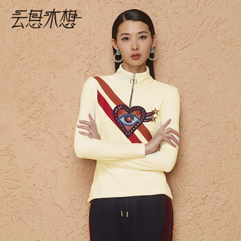 云思木想  短袖 T恤 女 圓領(lǐng)
