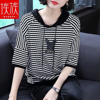 長(zhǎng)袖t恤女款連帽