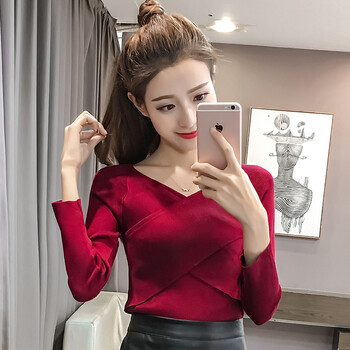 泡泡袖顯瘦毛衣