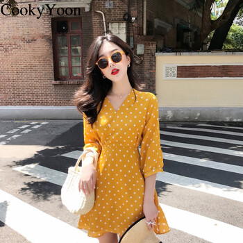 CookyYoon  綁帶，褶皺 連衣裙