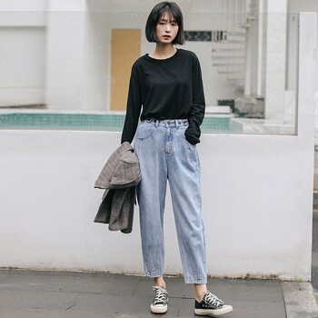 復古刺繡牛仔褲，微胖妹子的福音