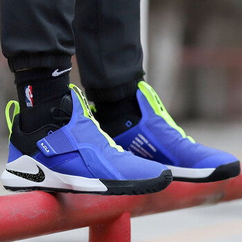 耐克（NIKE）籃球鞋賽車藍(lán)黑熒光黃AO2920-400 