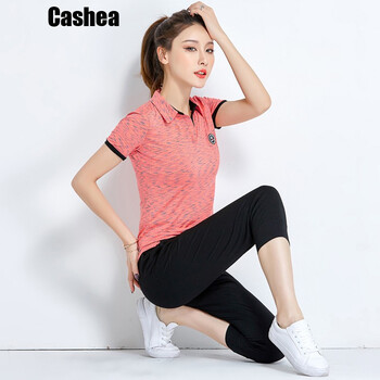 cashea 拼接 短袖 T恤 女 POLO領