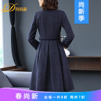 元素,流行,新款,藏藍,趨勢,毛呢裙,樣式