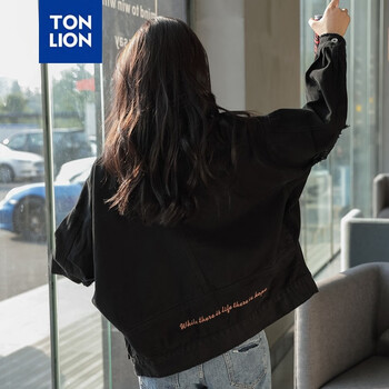 唐獅（TonLion） 方領(lǐng) 長(zhǎng)袖 女 短外套 口袋