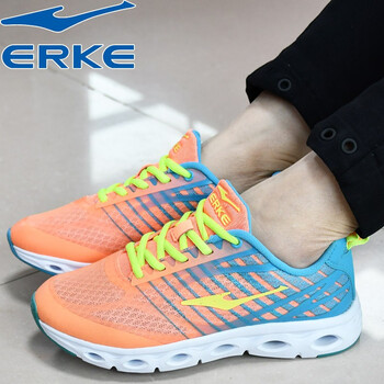鴻星爾克（ERKE）跑步鞋3171粉橙/藍(lán) 35，36，37，38，39，40