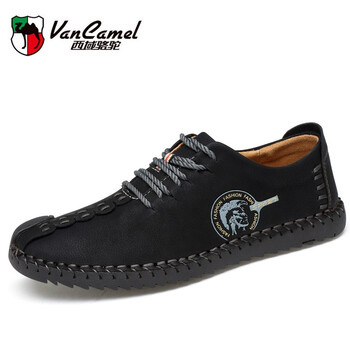 西域駱駝（Van CameL）男士黑色(四季單鞋) 41