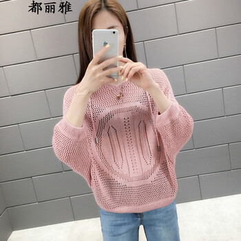 洞洞毛衣女